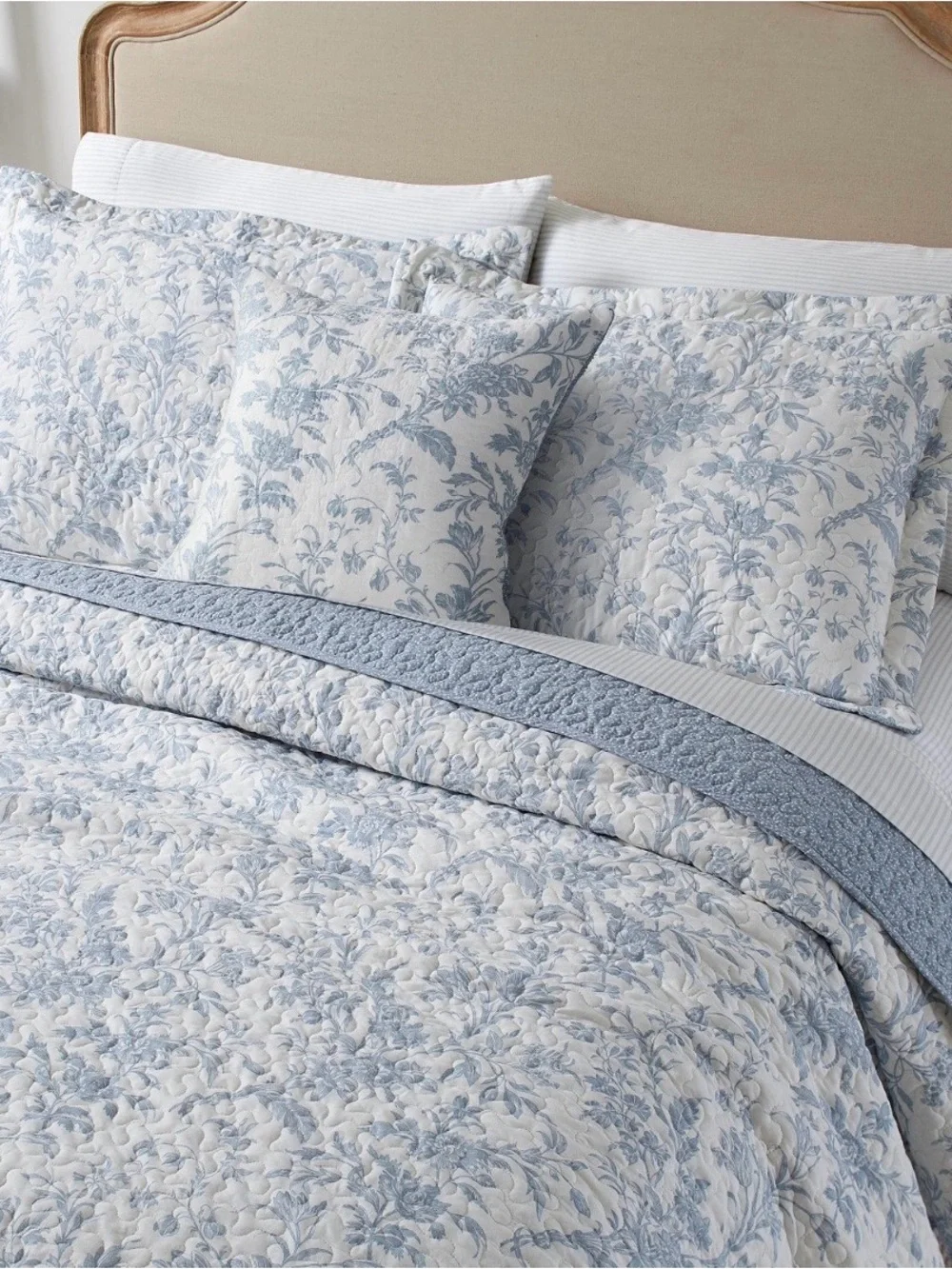 Laura Ashley Blue and White Floral Comforter Set